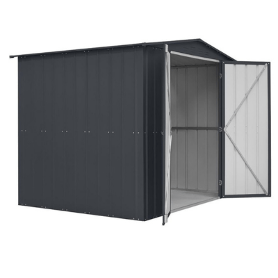 Lotus 8ft x 6ft Double Hinged Apex Metal Garden Shed - Store More Garden Buildings