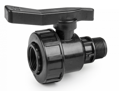 IBC 2” S60X6 Cap with Large Plastic Valve and Male Quick Connector - Best4Trade-Retail