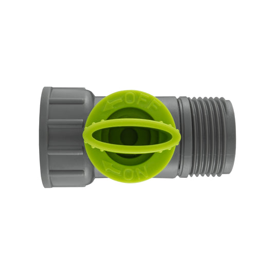 Tap Adapter with Valve 3/4" BSPM-F Lime - Best4Trade-Retail Garden watering