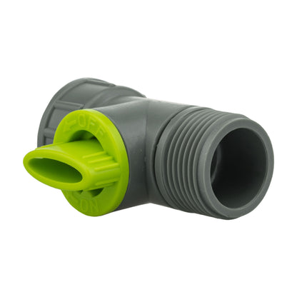 Tap Adapter with Valve 3/4" BSPM-F Lime - Best4Trade-Retail Garden watering