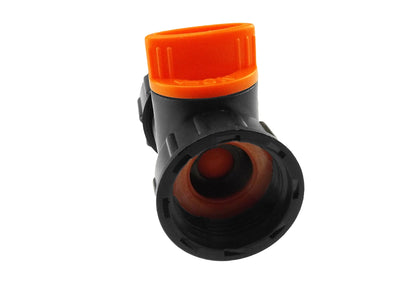 Tap Adapter with Valve 3/4" BSPM-F Black/Orange - Best4Trade-Retail Garden watering