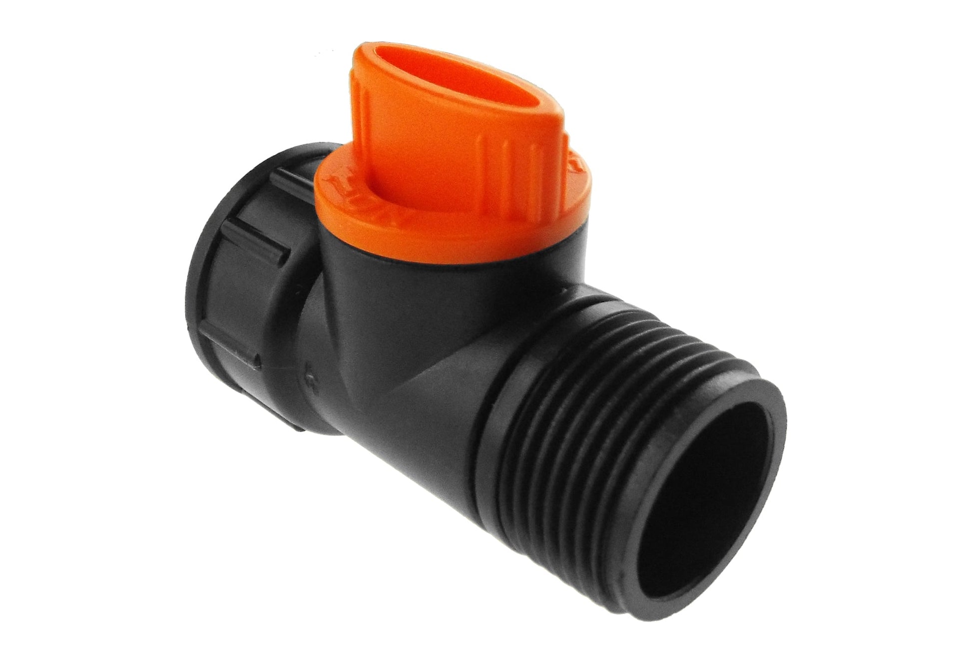 Tap Adapter with Valve 3/4" BSPM-F Black/Orange - Best4Trade-Retail Garden watering