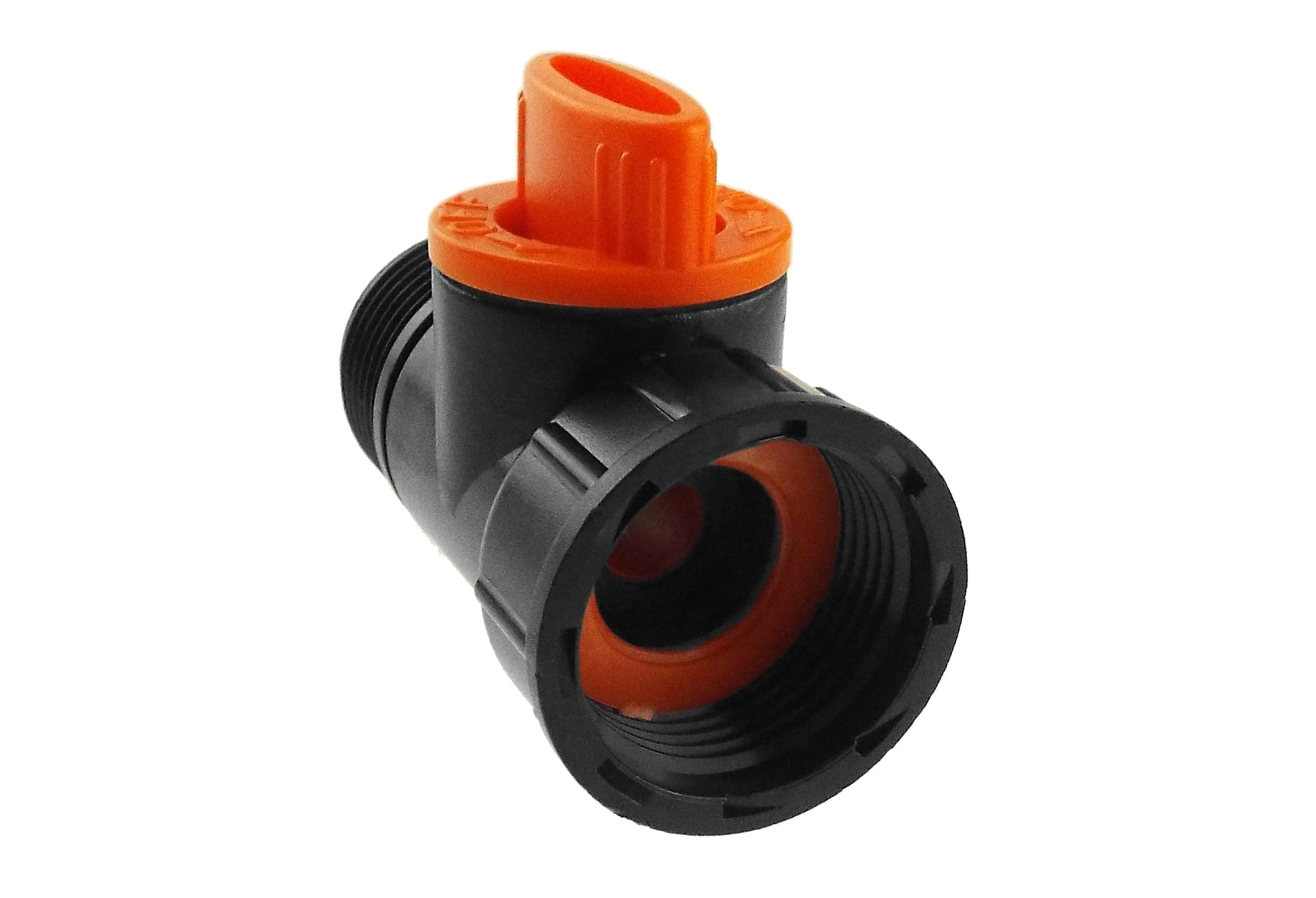 Tap Adapter with Valve 3/4" BSPM-F Black/Orange - Best4Trade-Retail Garden watering
