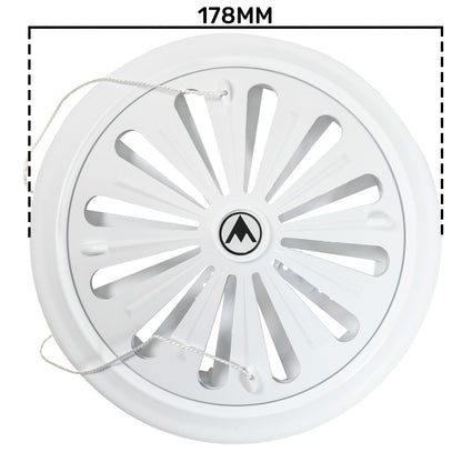Adjustable Louvre Vent Round 80mm-160mm White - Best4Trade-Retail