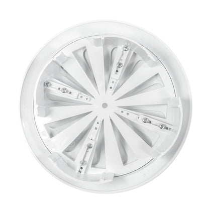 Adjustable Louvre Vent Round 80mm-160mm White - Best4Trade-Retail