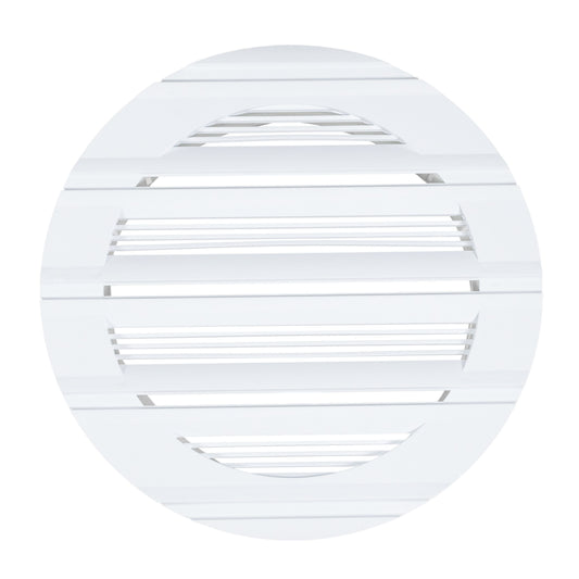 Louvre Vent Round Bella 100mm White - Best4Trade-Retail