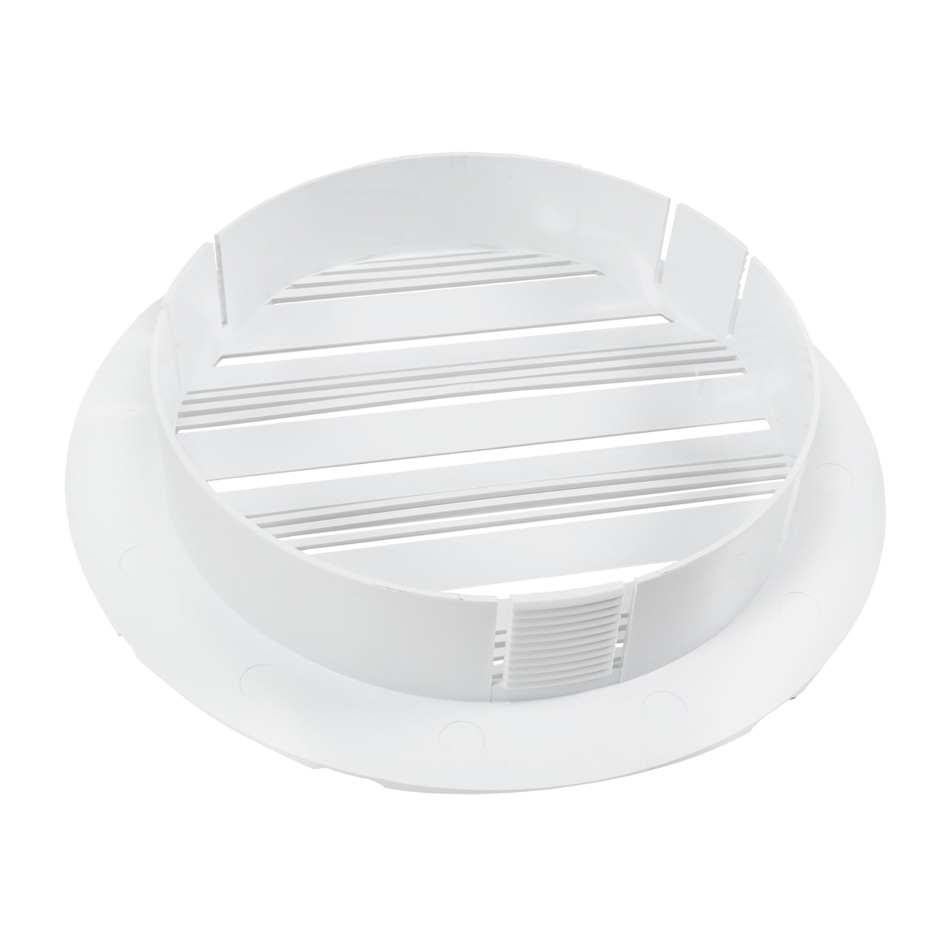 Louvre Vent Round Bella 100mm White - Best4Trade-Retail