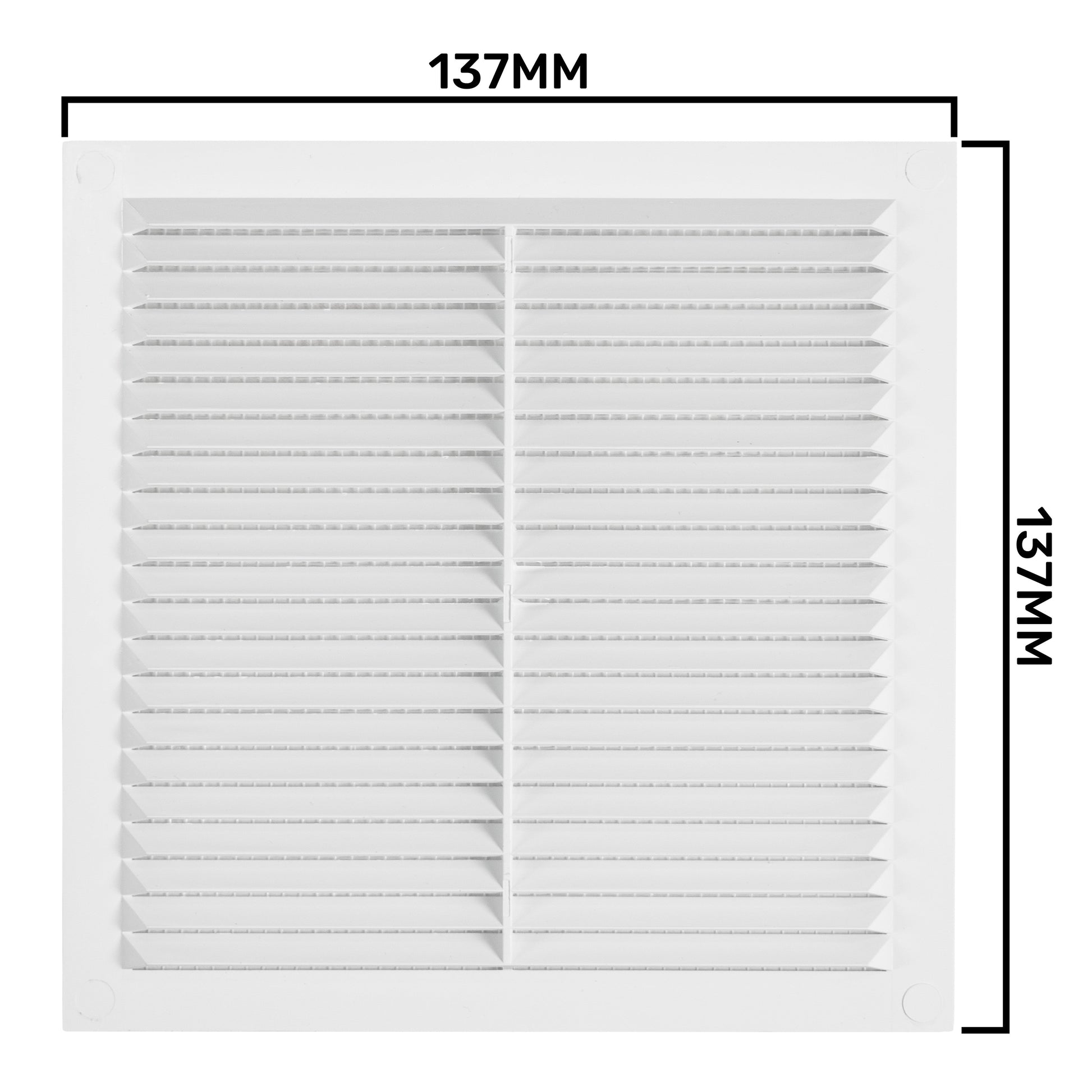 Louvre Vent  D/140W 140mm X 140mm with Fly Screen - Best4Trade-Retail
