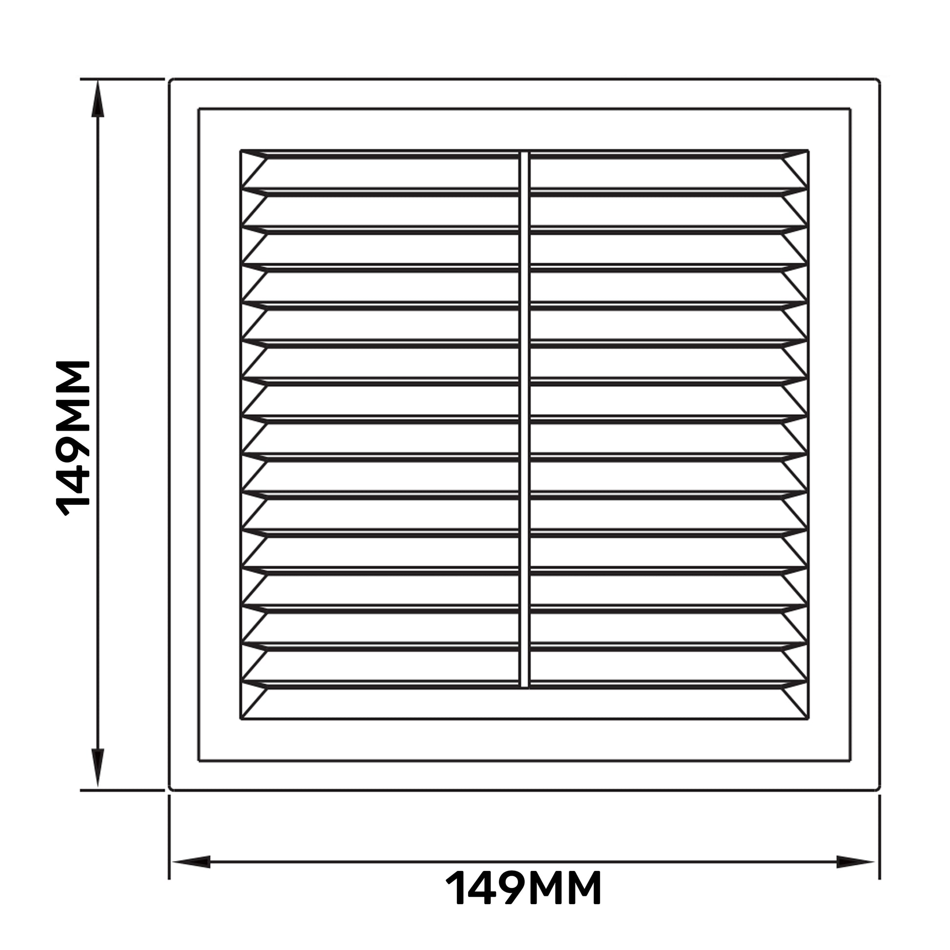 Louvre Vent D/150RW Classic 150mm - Best4Trade-Retail