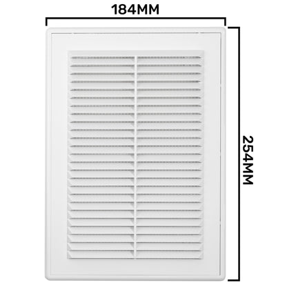 Louvre Vent D/180X250RW Classic 180mm X 250mm with Fly Screen - Best4Trade-Retail