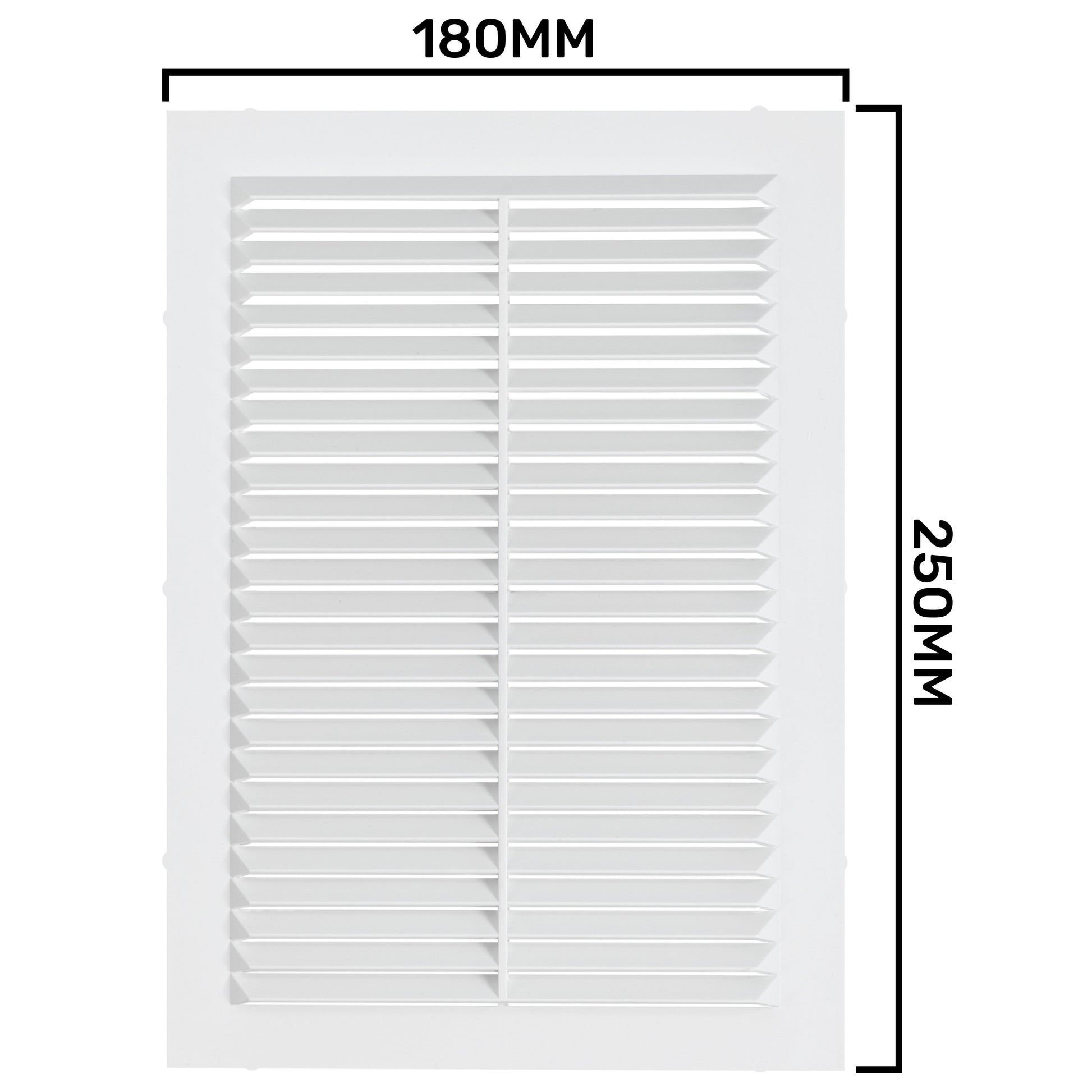 Louvre Vent D/180X250RW Classic 180mm X 250mm with Fly Screen - Best4Trade-Retail