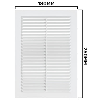 Louvre Vent D/180X250RW Classic 180mm X 250mm with Fly Screen - Best4Trade-Retail