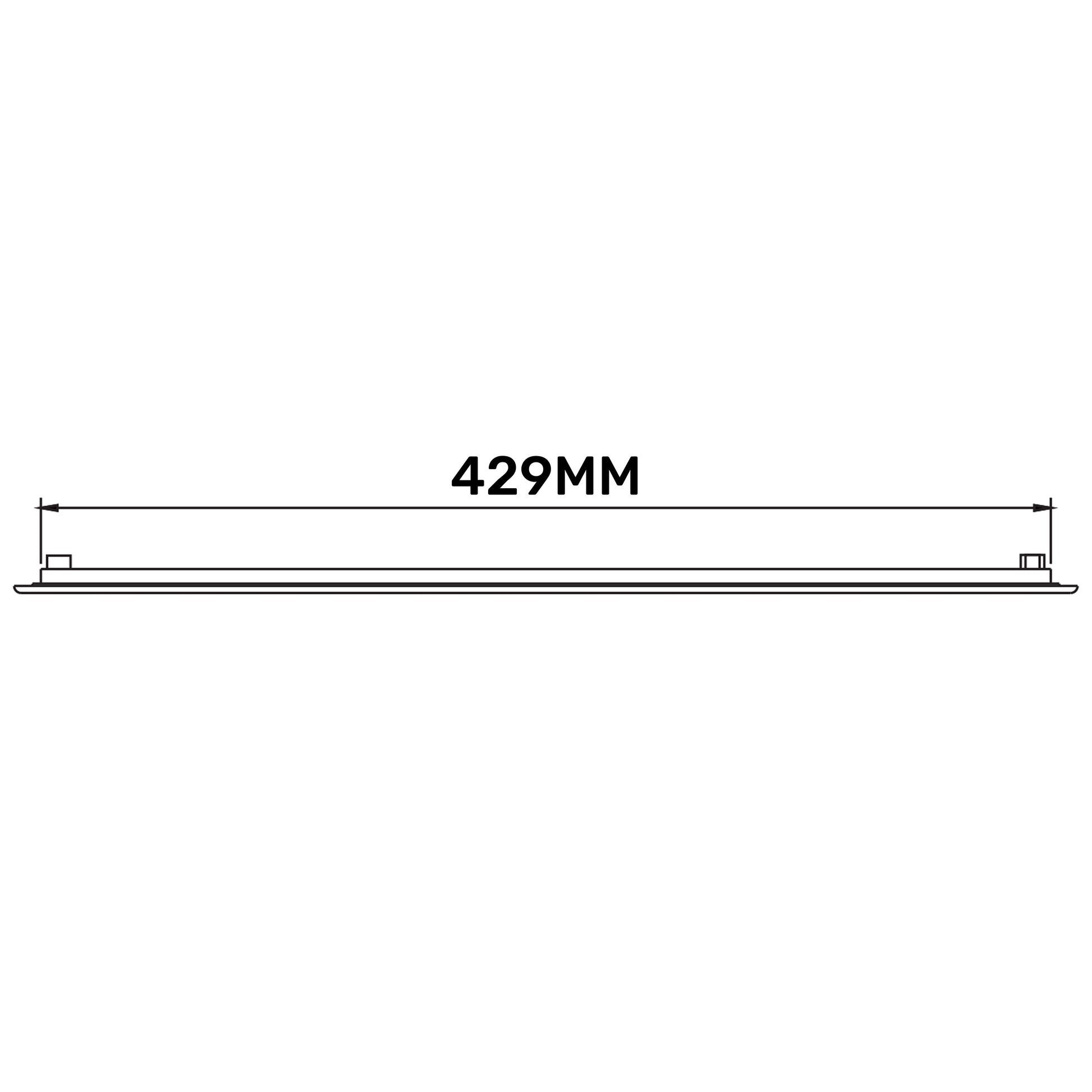 Louvre Vent D/430X110RW Classic 430mm X 110mm with Fly Screen - Best4Trade-Retail