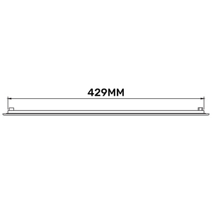 Louvre Vent D/430X110RW Classic 430mm X 110mm with Fly Screen - Best4Trade-Retail