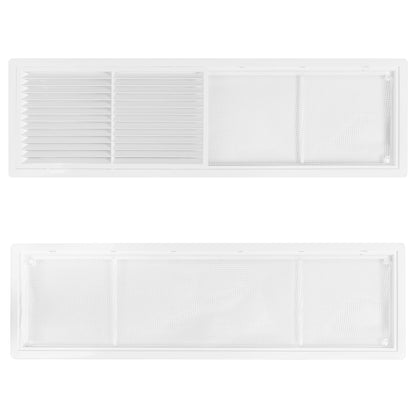 Louvre Vent D/430X110RW Classic 430mm X 110mm with Fly Screen - Best4Trade-Retail