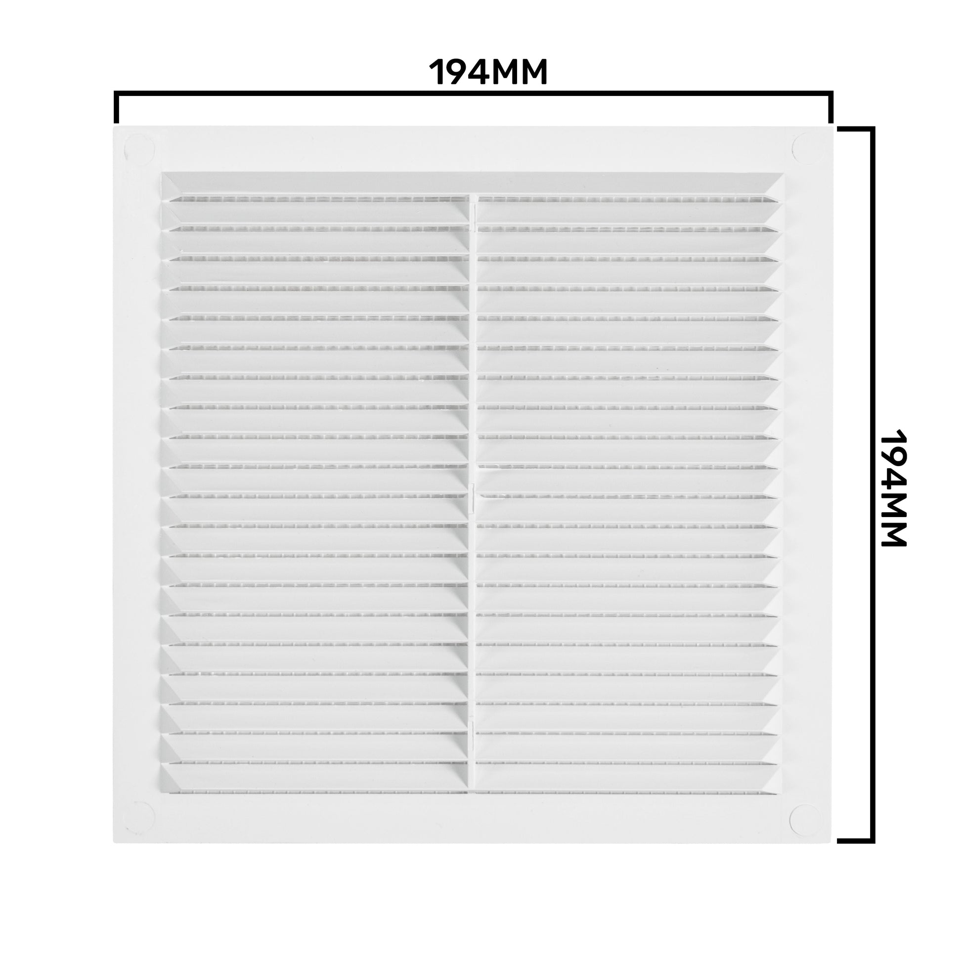 Louvre Vent  D/195W 195mm X 195mm with Fly Screen - Best4Trade-Retail