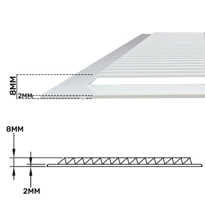 Louvre Vent  D/235W 235mm X 235mm with Fly Screen - Best4Trade-Retail