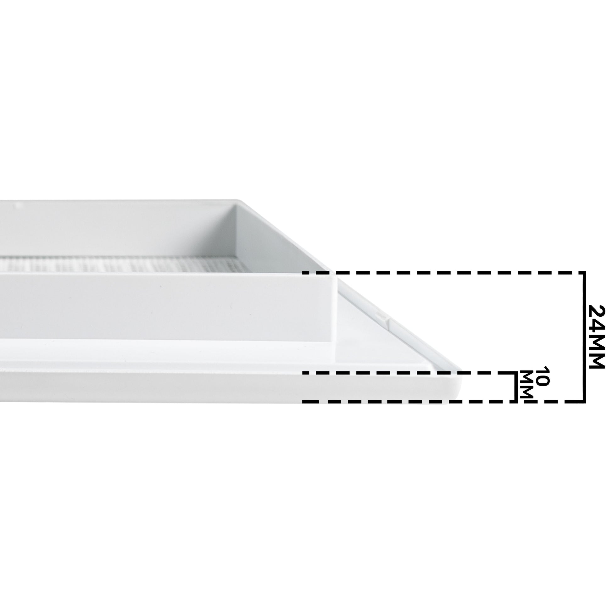 Louvre Vent White DL/90X240RW LUX With Fly Mesh - Best4Trade-Retail