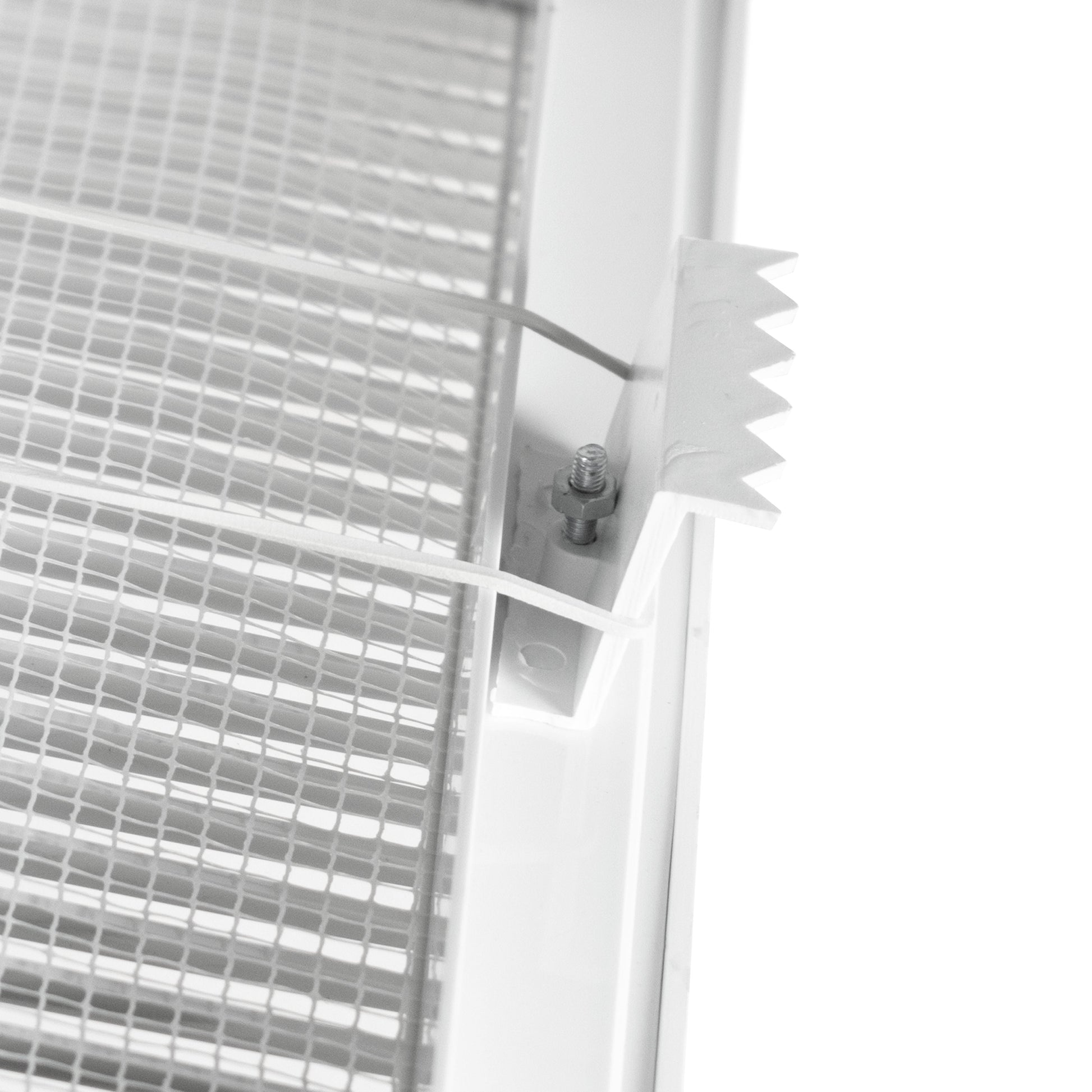 Louvre Vent White DL/140X210 RW LUX With Fly Mesh - Best4Trade-Retail