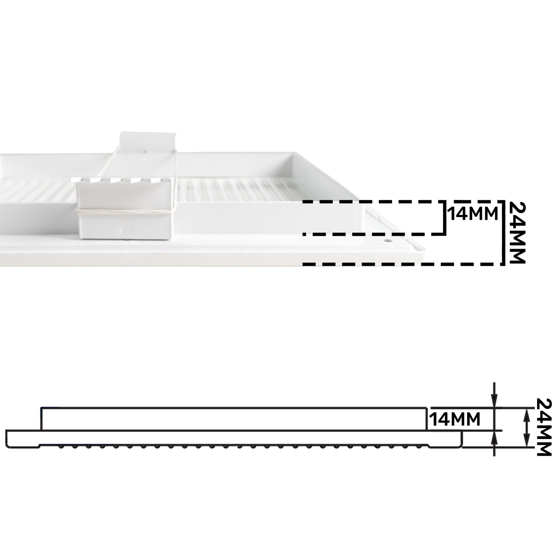 Louvre Vent White DL/140X210 RW LUX With Fly Mesh - Best4Trade-Retail