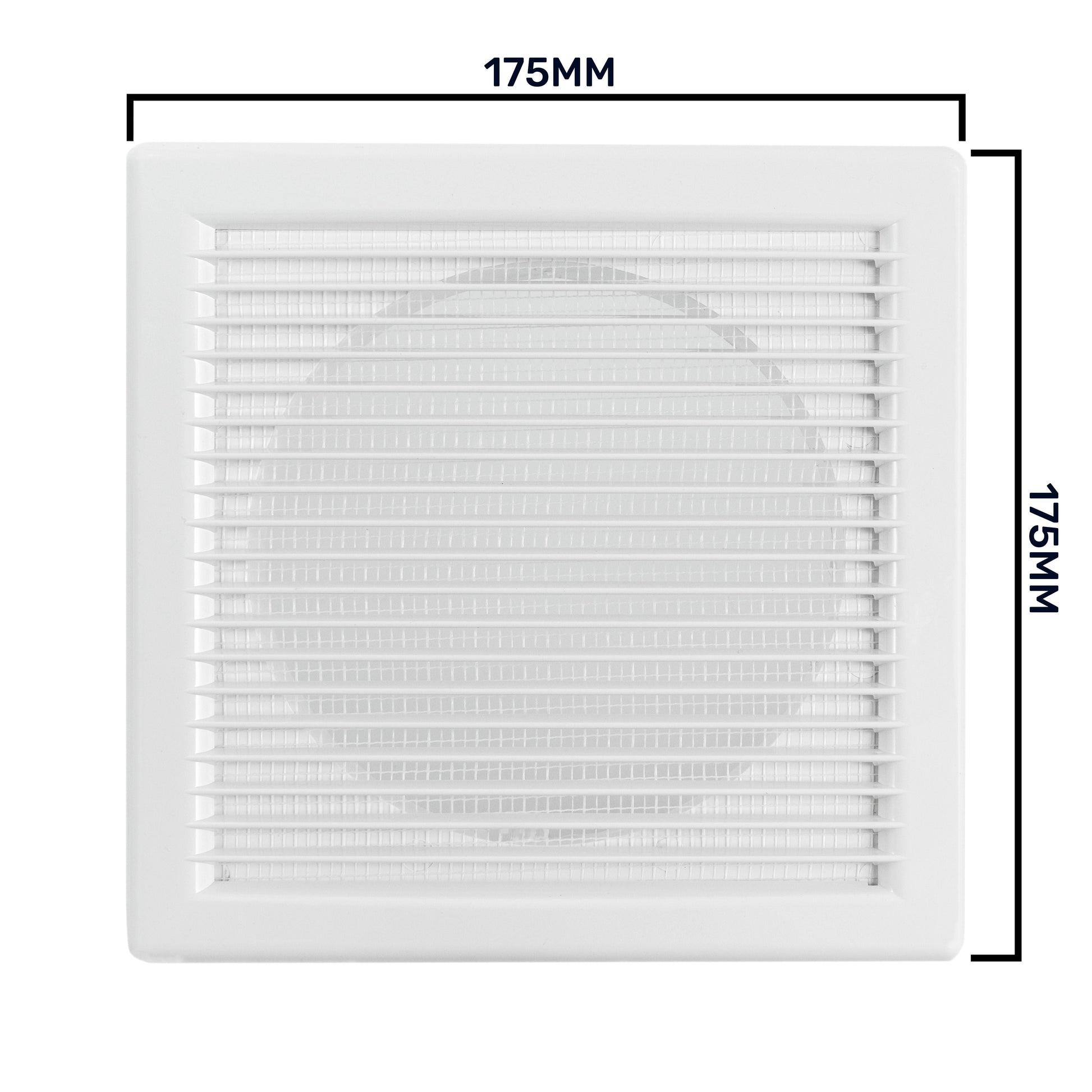 Louvre Vent White DL/100 RW LUX With Fly Mesh - Best4Trade-Retail