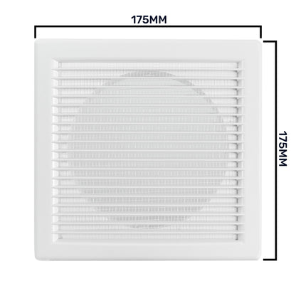 Louvre Vent White DL/100 RW LUX With Fly Mesh - Best4Trade-Retail