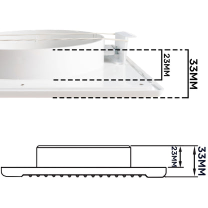 Louvre Vent White DL/100 RW LUX With Fly Mesh - Best4Trade-Retail