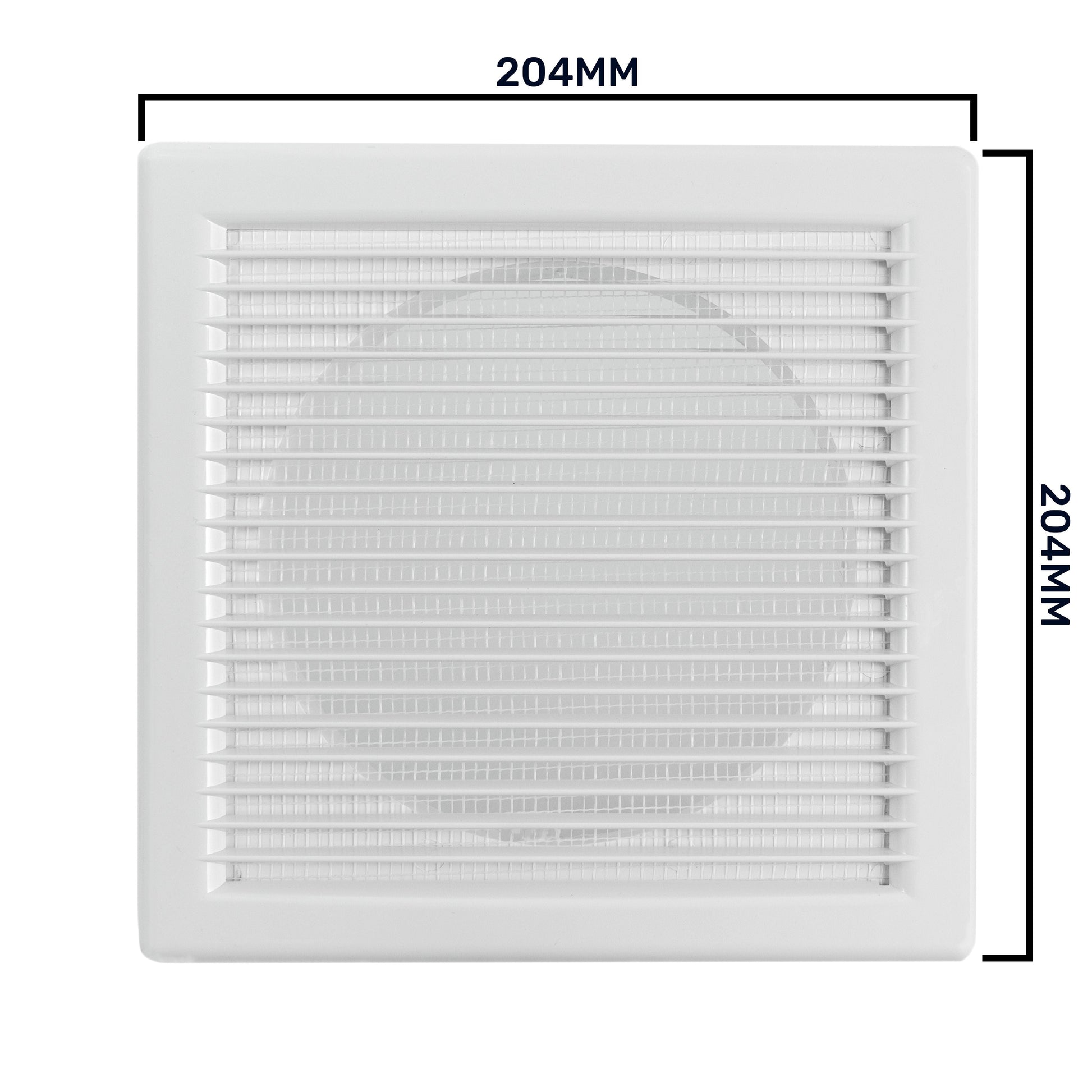 Louvre Vent White DL/150 RW LUX With Fly Mesh - Best4Trade-Retail