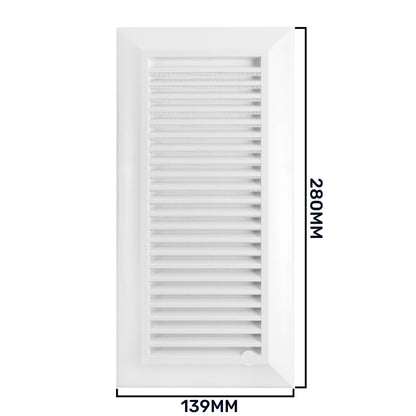 Louvre Vent Duo Smart 90/240 90mm X 240mm With Fly Mesh - Best4Trade-Retail