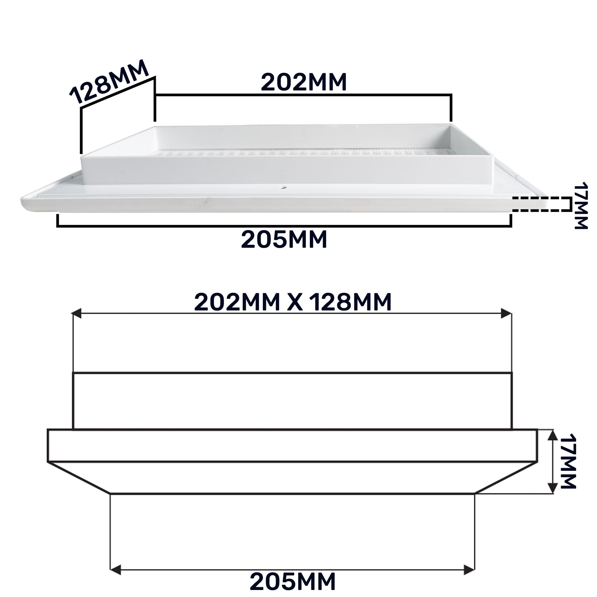 Louvre Vent Duo Smart 140/210 140mm X 210mm With Fly Mesh - Best4Trade-Retail