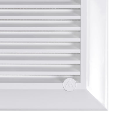 Louvre Vent White Duo Smart 135G 135mm With Fly Mesh - Best4Trade-Retail