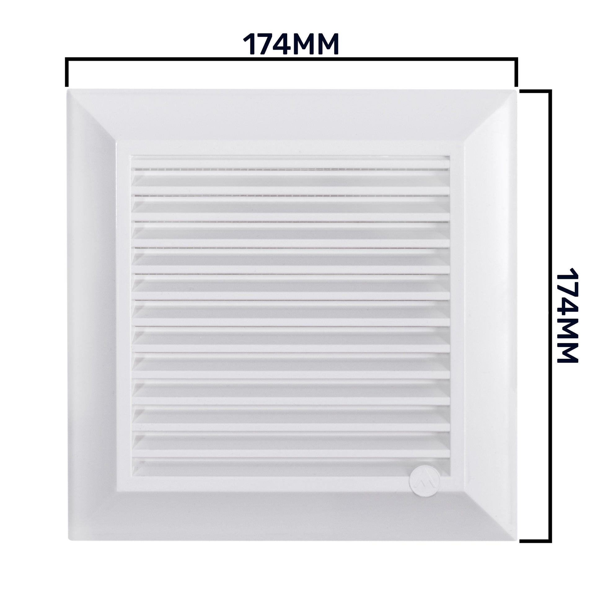 Louvre Vent White Duo Smart 135G 135mm With Fly Mesh - Best4Trade-Retail