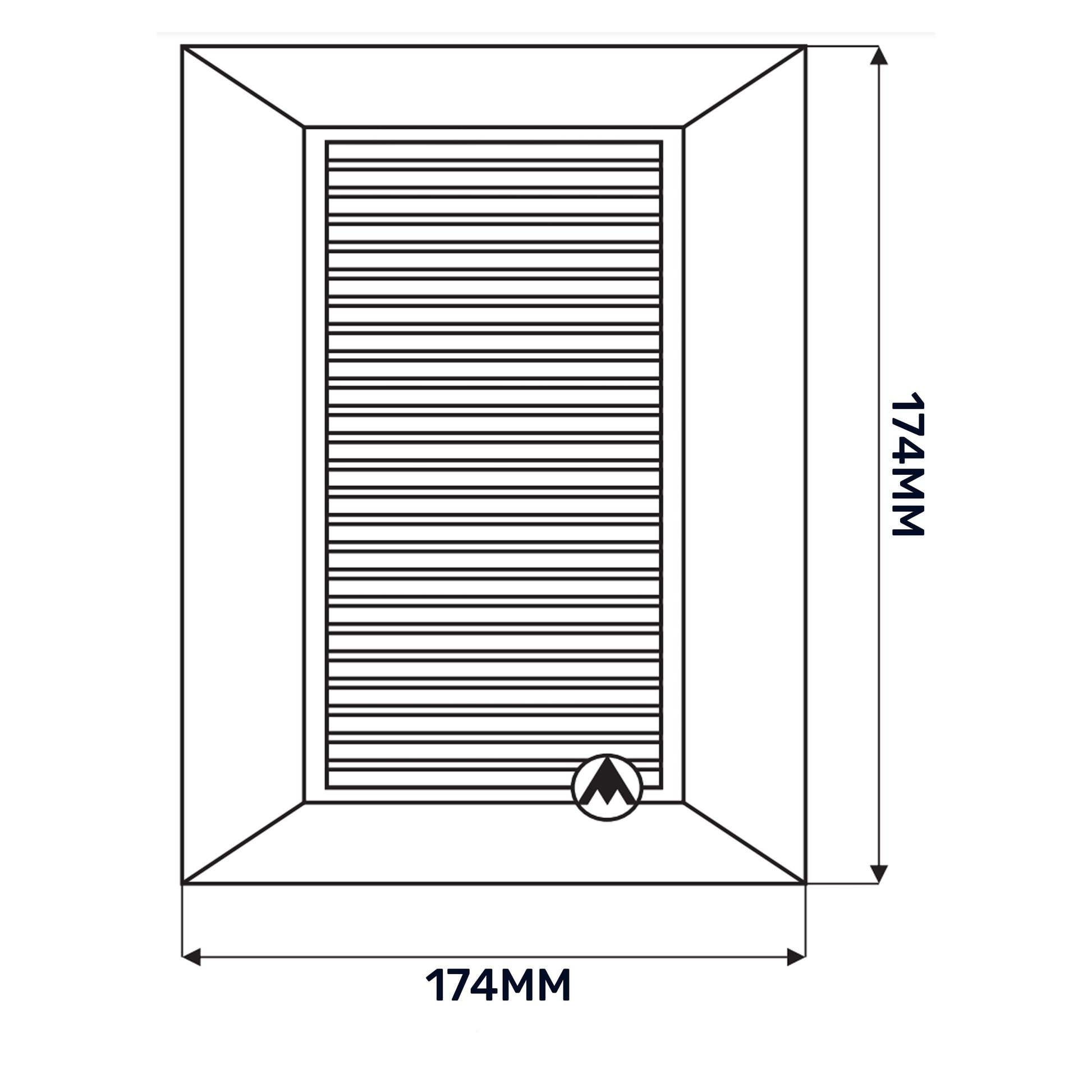 Louvre Vent White Duo Smart 135 fi 100mm With Fly Mesh - Best4Trade-Retail