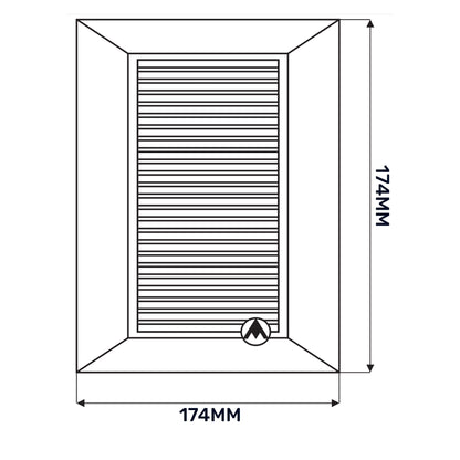 Louvre Vent White Duo Smart 135 fi 100mm With Fly Mesh - Best4Trade-Retail
