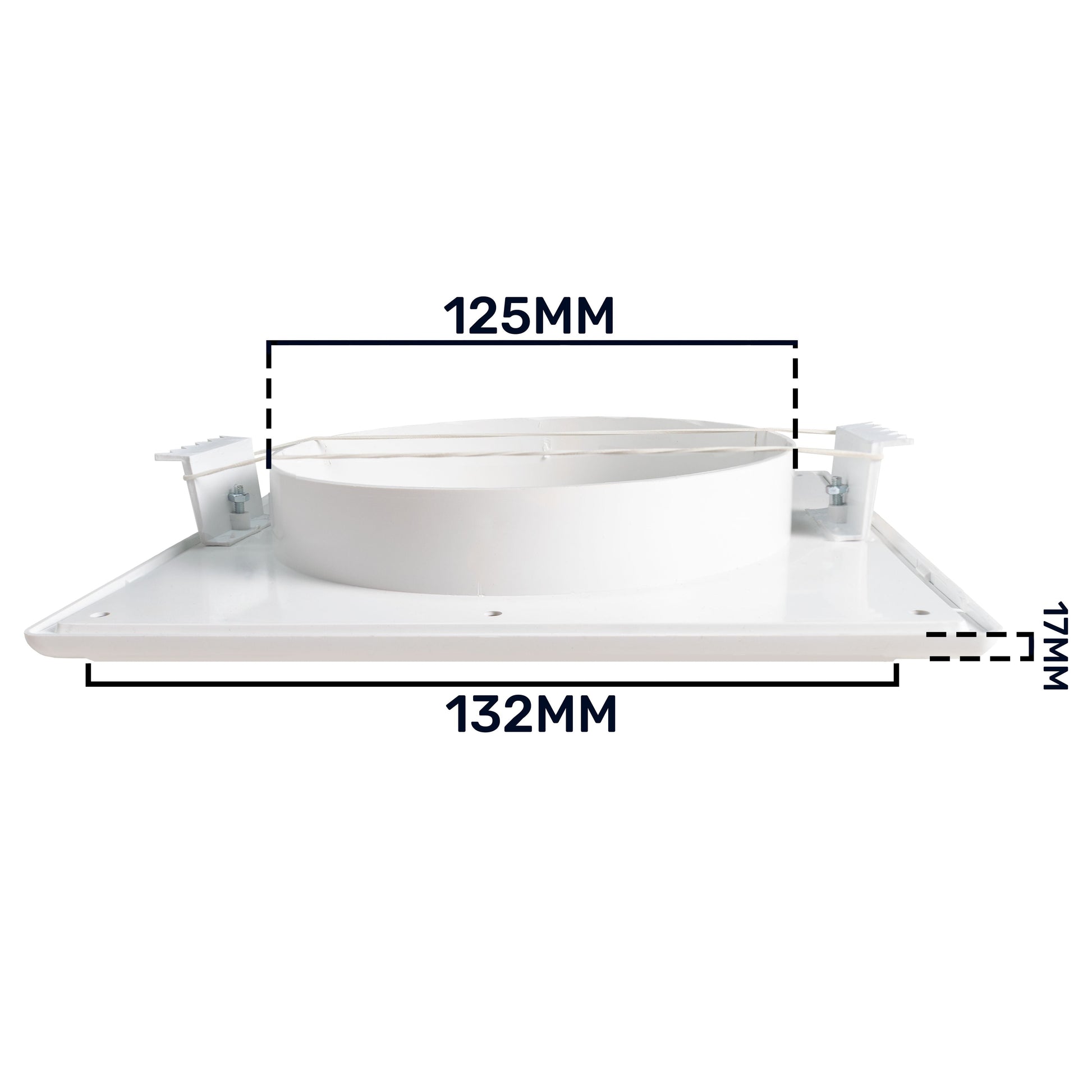 Louvre Vent White Duo Smart 135 fi 125mm With Fly Mesh - Best4Trade-Retail