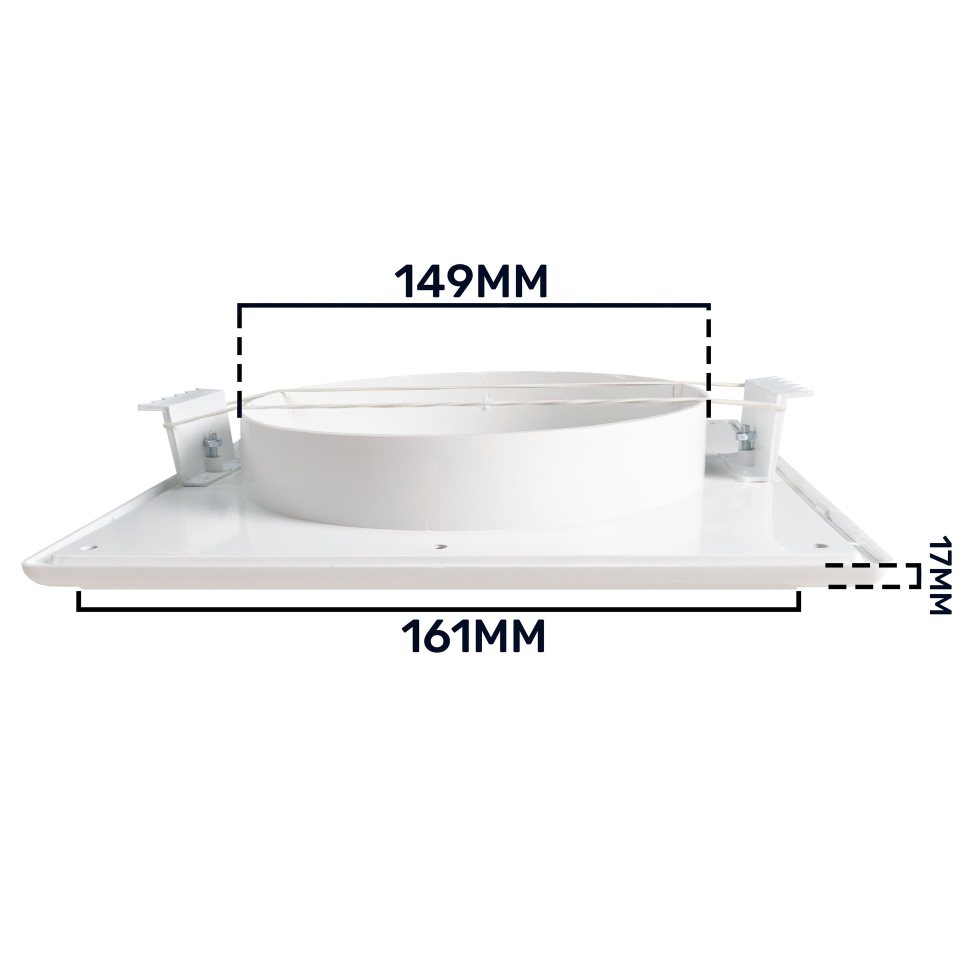Louvre Vent White Duo Smart 165 fi 150mm With Fly Mesh - Best4Trade-Retail