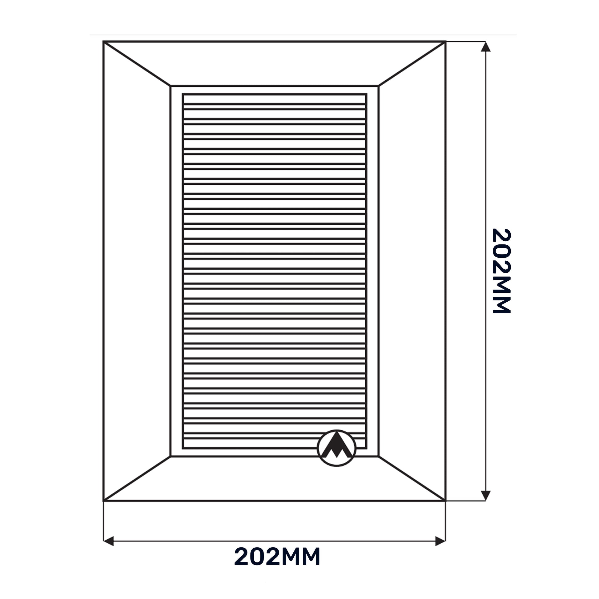 Louvre Vent White Duo Smart 165 fi 150mm With Fly Mesh - Best4Trade-Retail