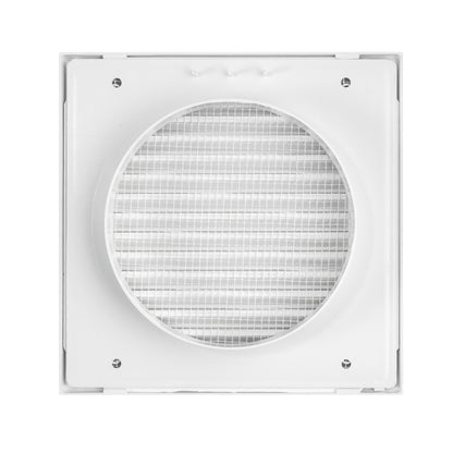Louvre Vent White Duo Smart 165 fi 150mm With Fly Mesh - Best4Trade-Retail