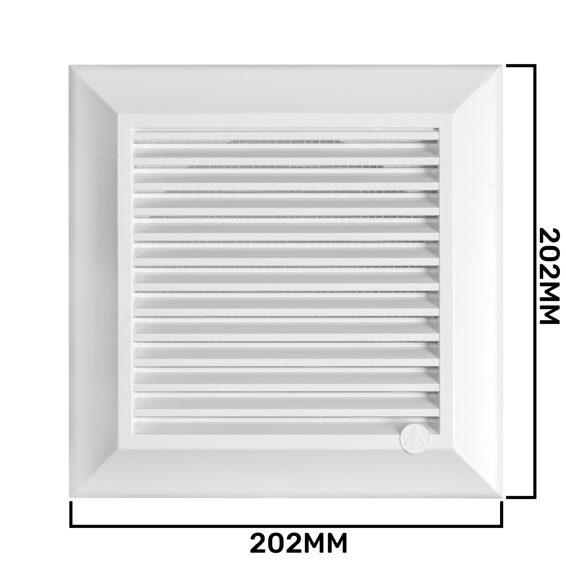 Louvre Vent White Duo Smart 165 fi 150mm With Fly Mesh - Best4Trade-Retail