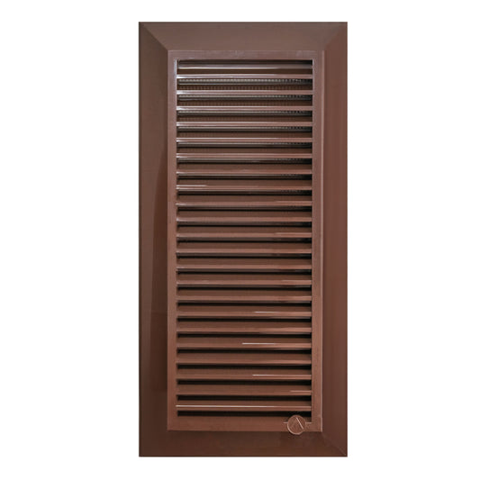 Louvre Vent Duo Smart 90/240 Brown 90mm x 240mm With Fly Mesh - Best4Trade-Retail
