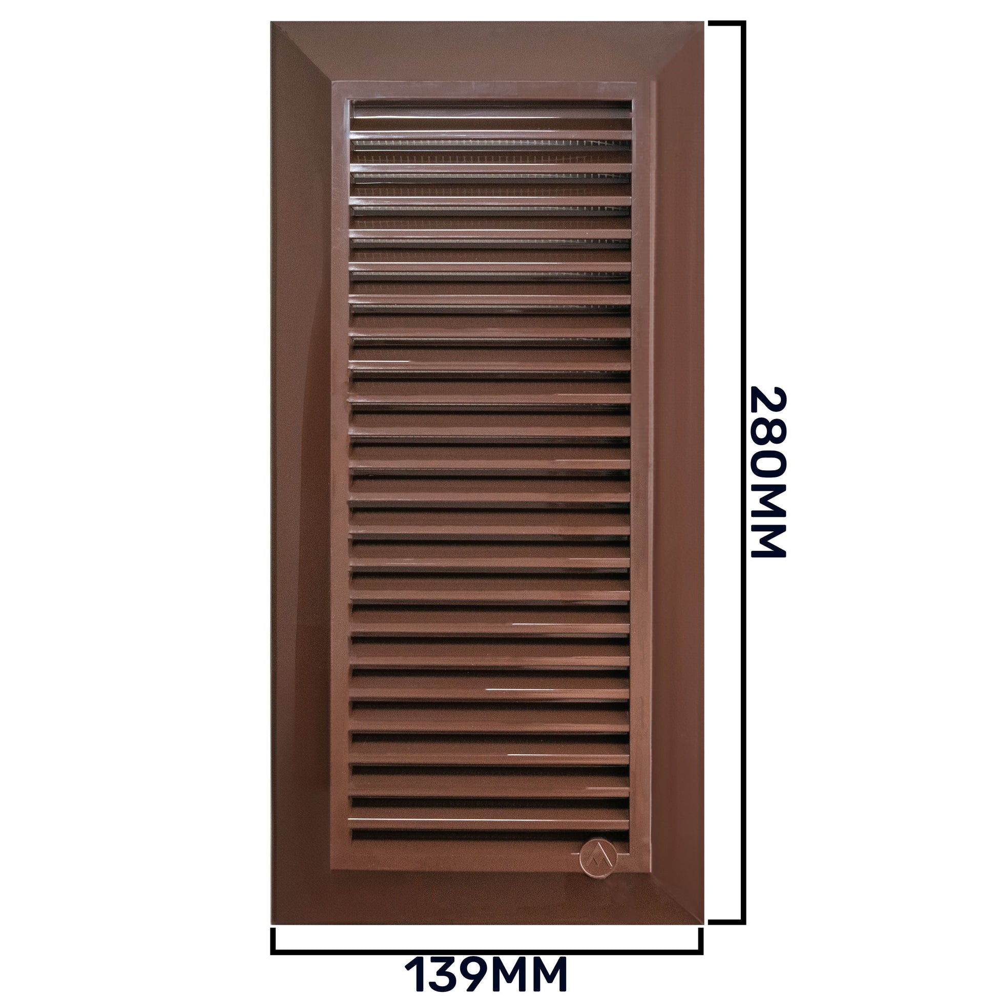Louvre Vent Duo Smart 90/240 Brown 90mm x 240mm With Fly Mesh - Best4Trade-Retail