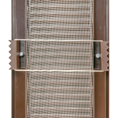 Louvre Vent Duo Smart 90/240 Brown 90mm x 240mm With Fly Mesh - Best4Trade-Retail