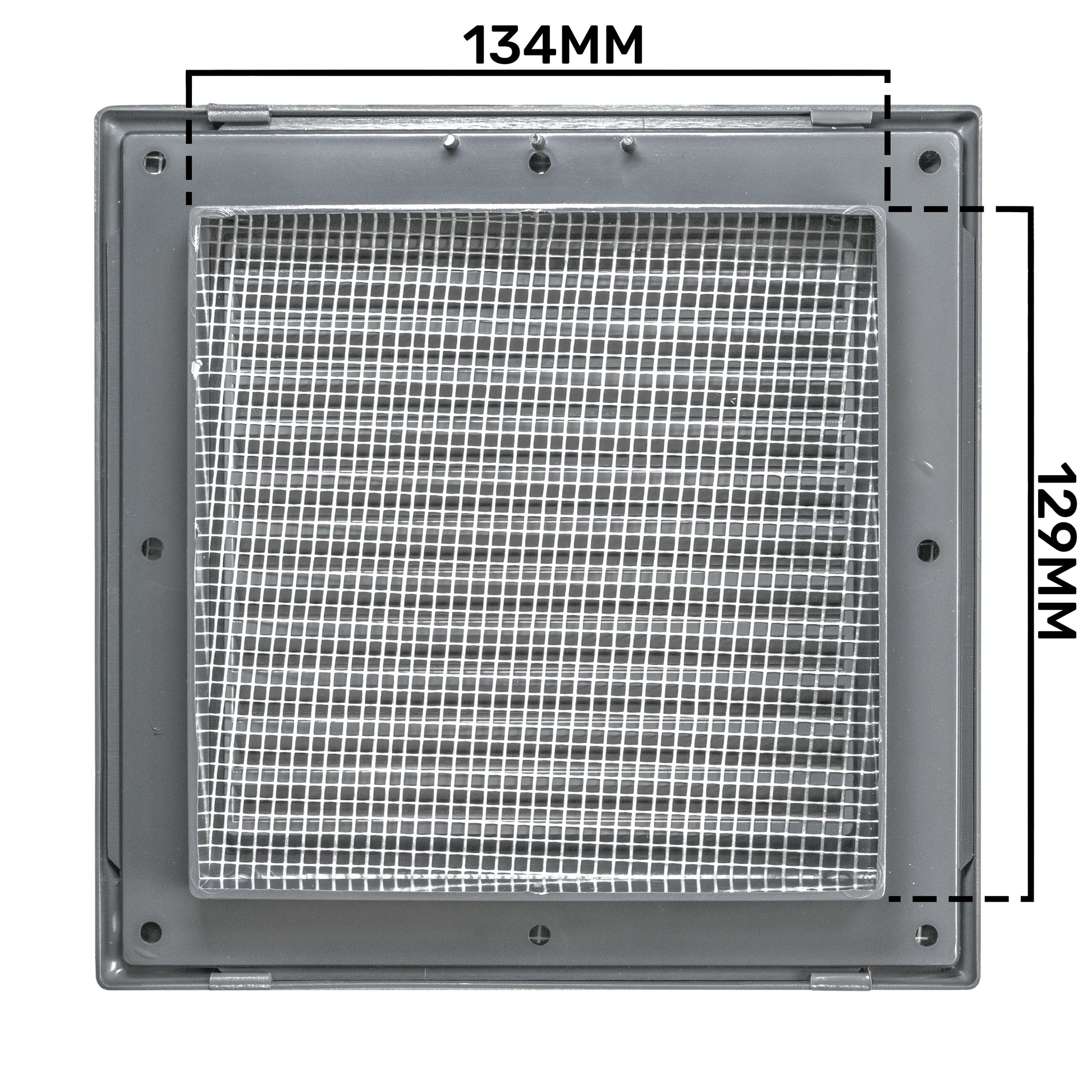 Louvre Vent Graphite Duo Smart 135G 135mm With Fly Mesh - Best4Trade-Retail