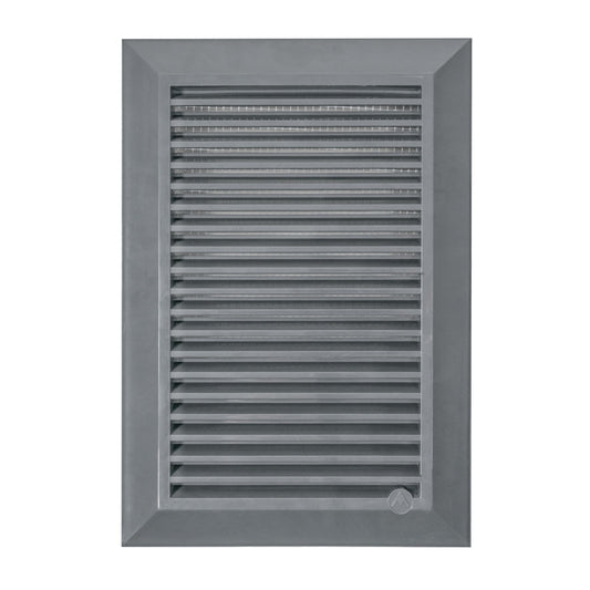 Louvre Vent Graphite Duo Smart 140/210 140mm X 210mm With Fly Mesh - Best4Trade-Retail