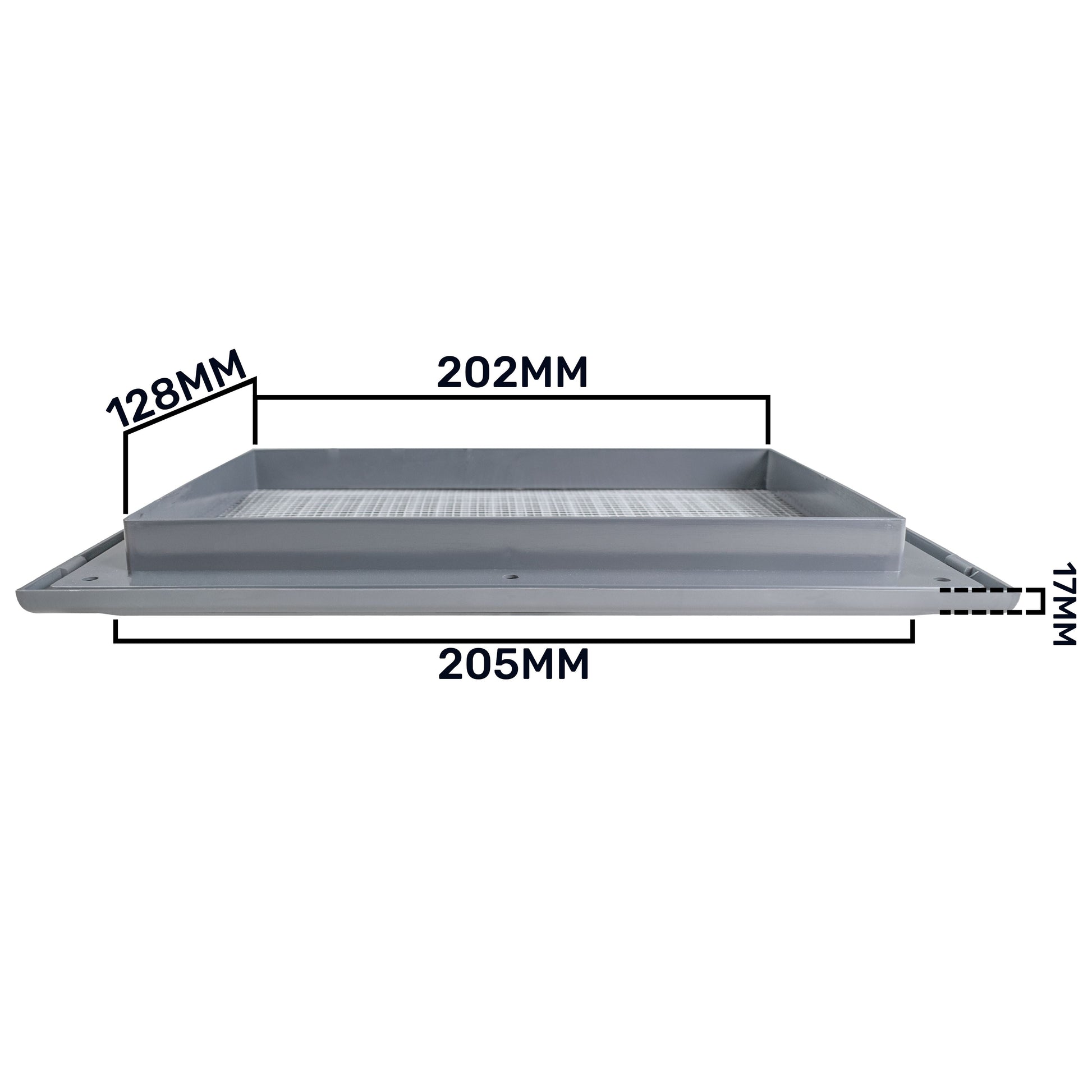 Louvre Vent Graphite Duo Smart 140/210 140mm X 210mm With Fly Mesh - Best4Trade-Retail