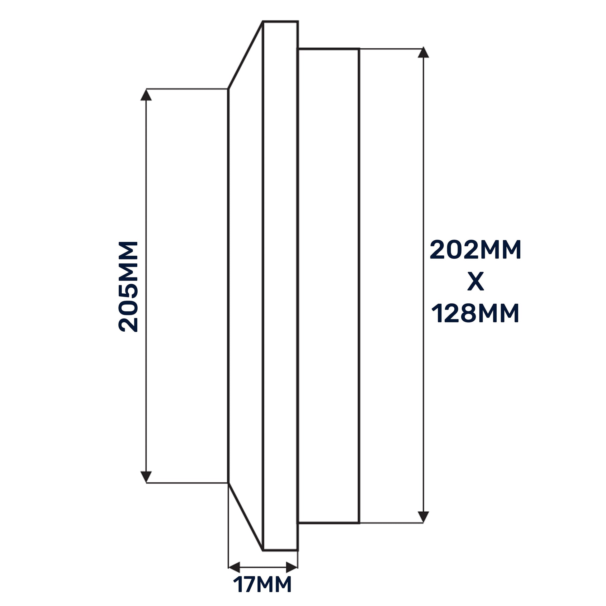 Louvre Vent Graphite Duo Smart 140/210 140mm X 210mm With Fly Mesh - Best4Trade-Retail