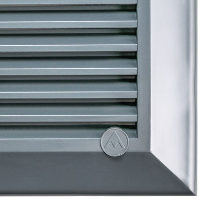 Louvre Vent Graphite Duo Smart 140/210 140mm X 210mm With Fly Mesh - Best4Trade-Retail