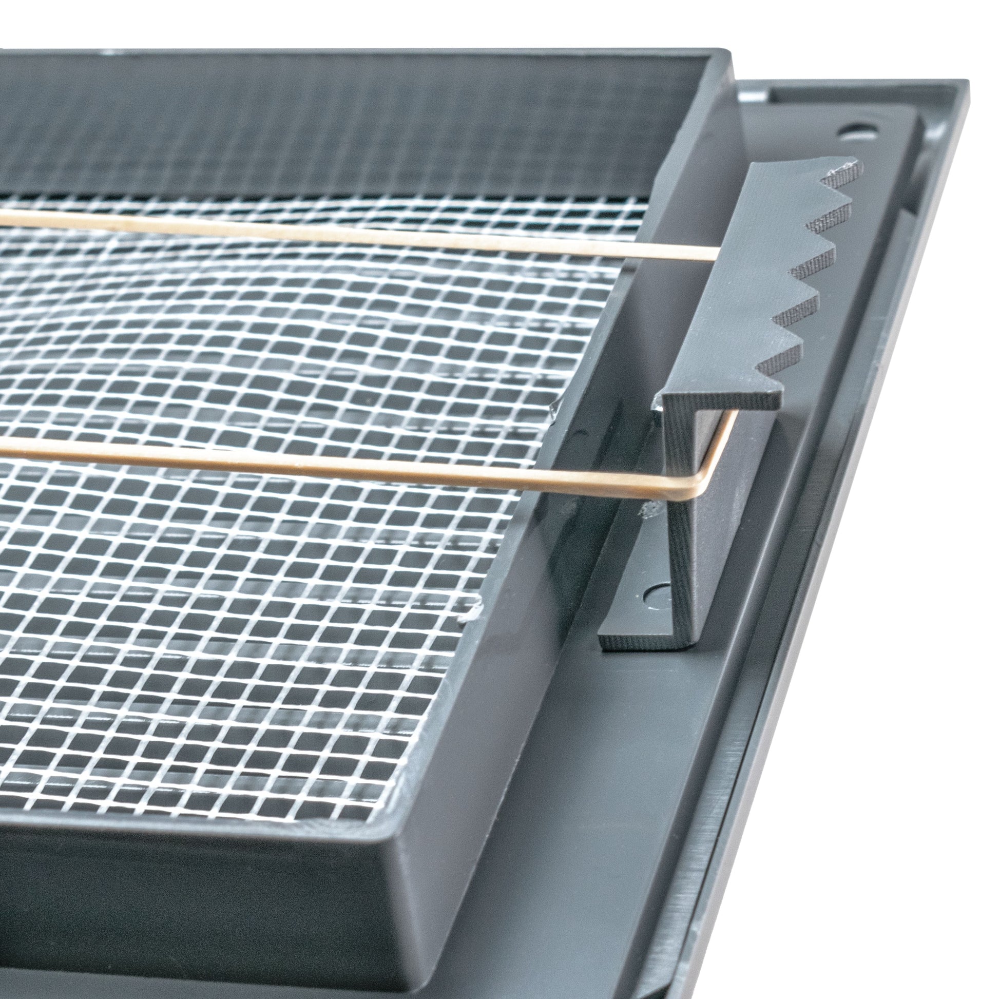 Louvre Vent Graphite Duo Smart 140/210 140mm X 210mm With Fly Mesh - Best4Trade-Retail