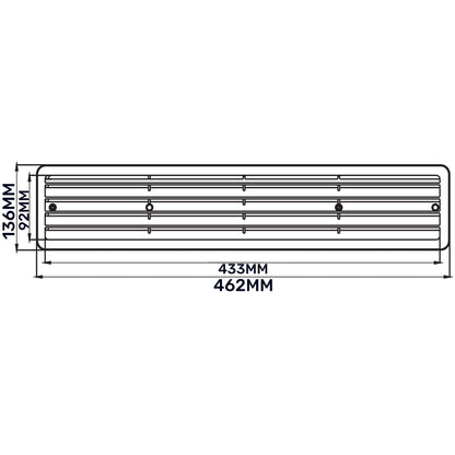 Door Louvre Vent KD 90mm—445mm - Best4Trade-Retail