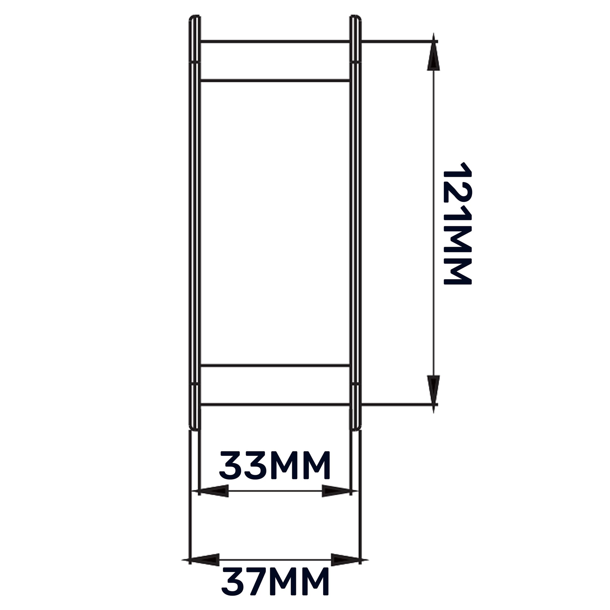 Door Louvre Vent KD 90mm—445mm - Best4Trade-Retail
